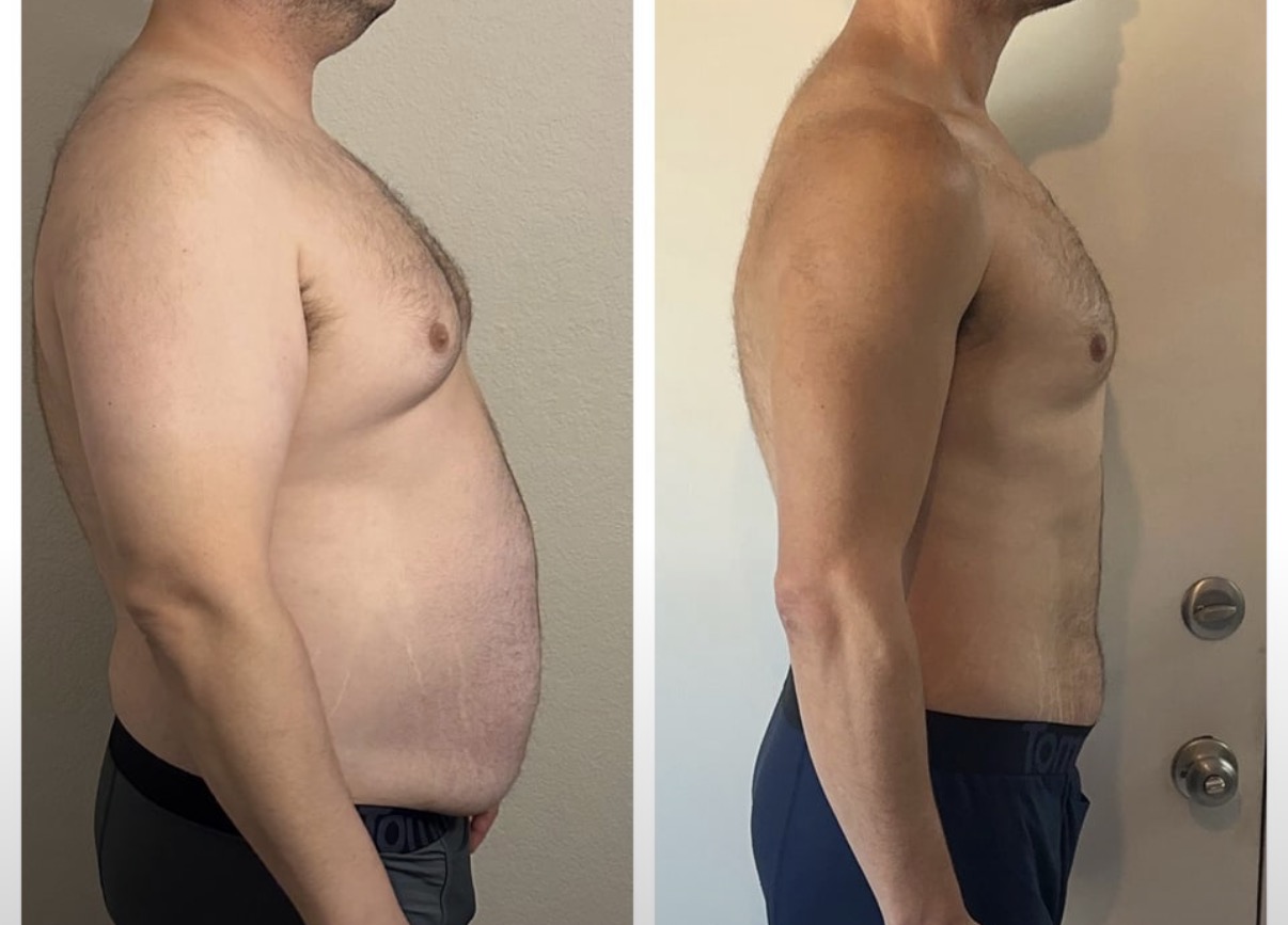 Client transformation - weight loss