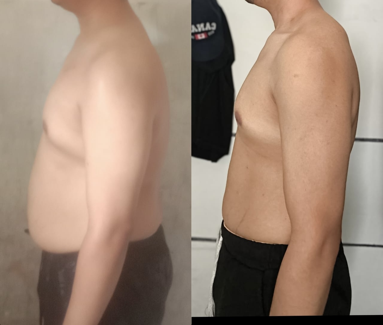 Client transformation - weight loss