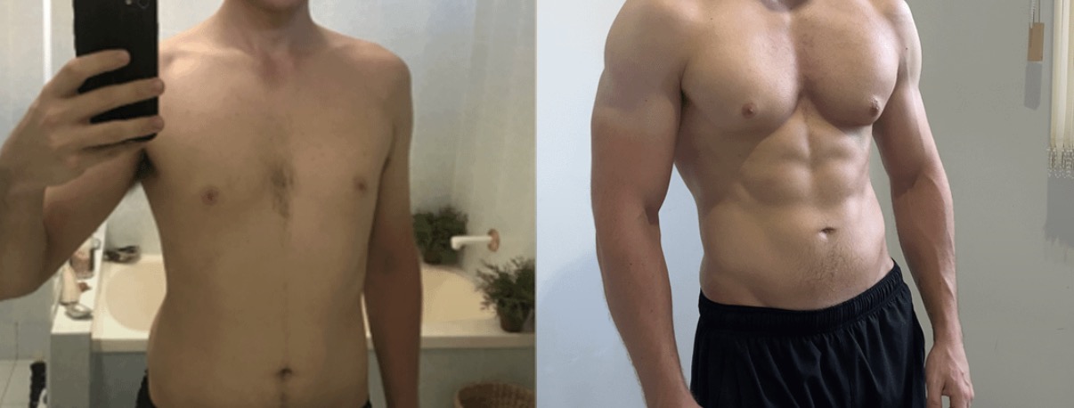 Client transformation - muscle building